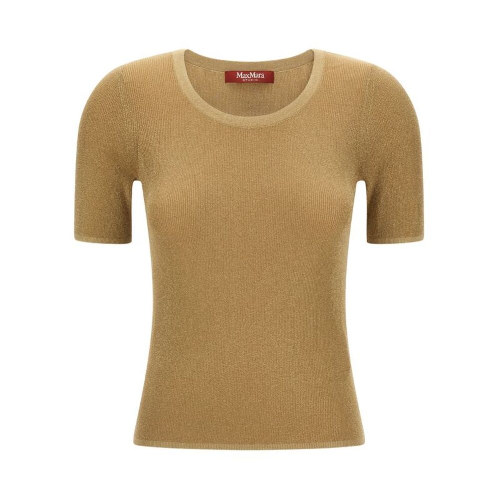 Max Mara Gold Polyamide Women's T-Shirt